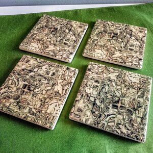 Thirstystone 4-Piece Stoneware Coaster Set